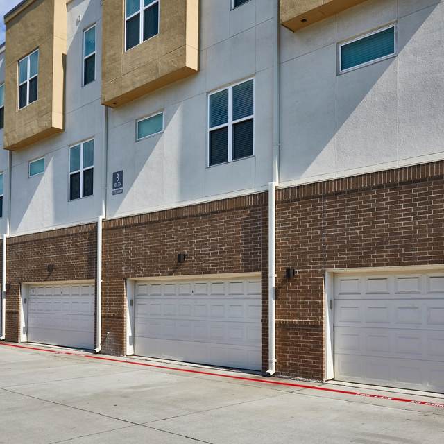 In-line two car garage rentals at our Richardson, TX apartments